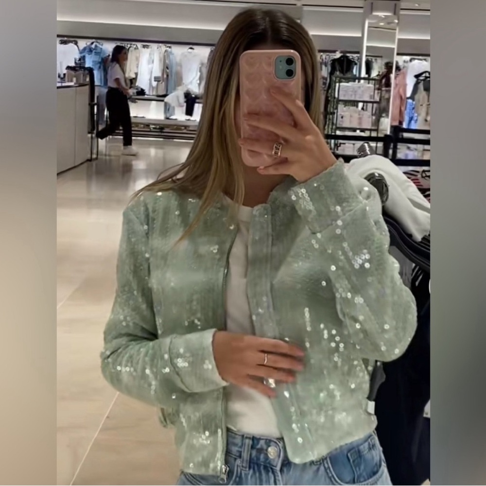 Sequin tulle bomber jacket LimitedEdition